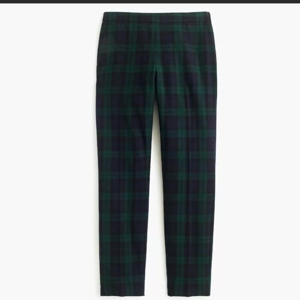 J. Crew Chic Wool Blackwatch Plaid Martie Pant Size 2
